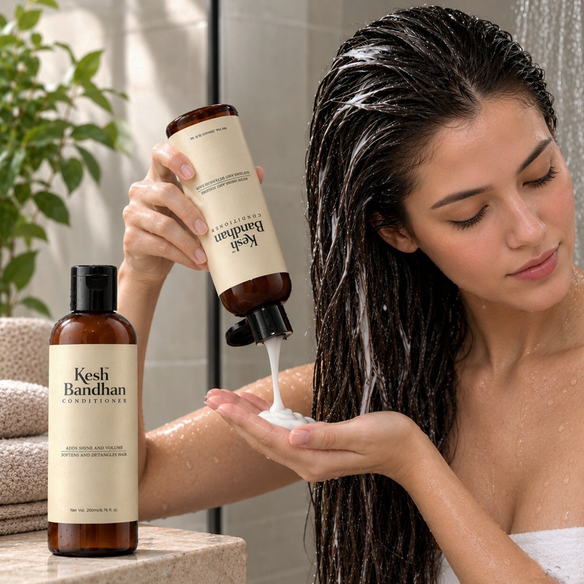 Keshbandhan Hair Conditioner 200ml | Anti Hair Fall & Hair Shine