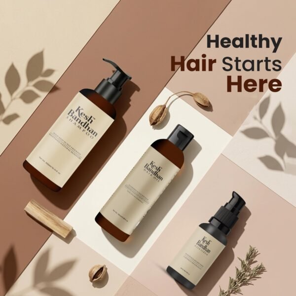 hairkit2 Keshbandhan Hair Care Combo | Shampoo, Oil & Serum | Pack of 3