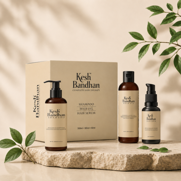 hairkit Keshbandhan Hair Care Combo | Shampoo, Oil & Serum | Pack of 3